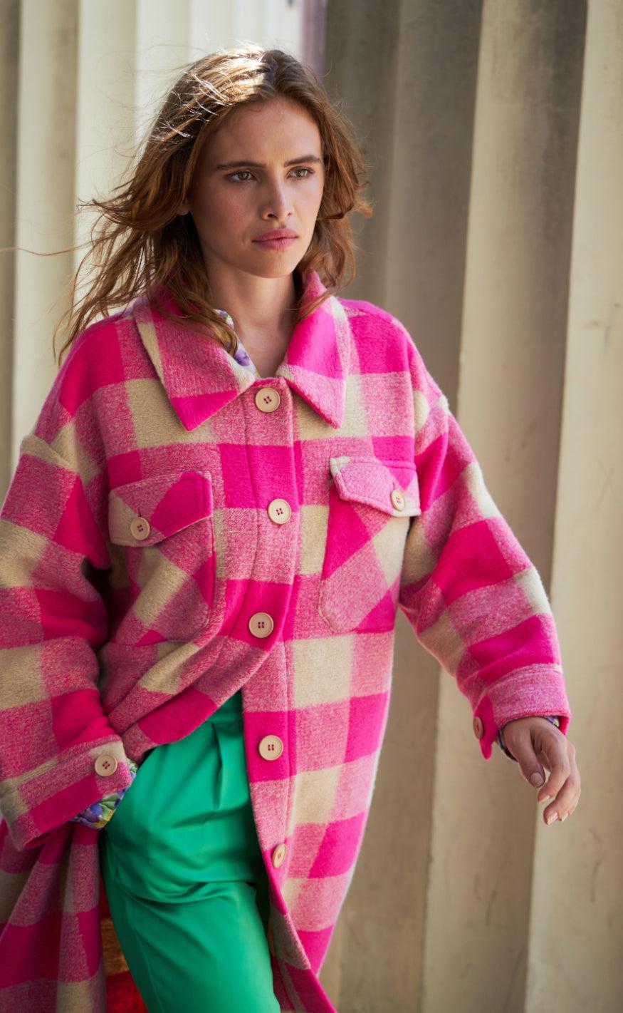AKTIVER IKKE!!! Lollys Laundry Jakke - Viktoria - Neon Pink
