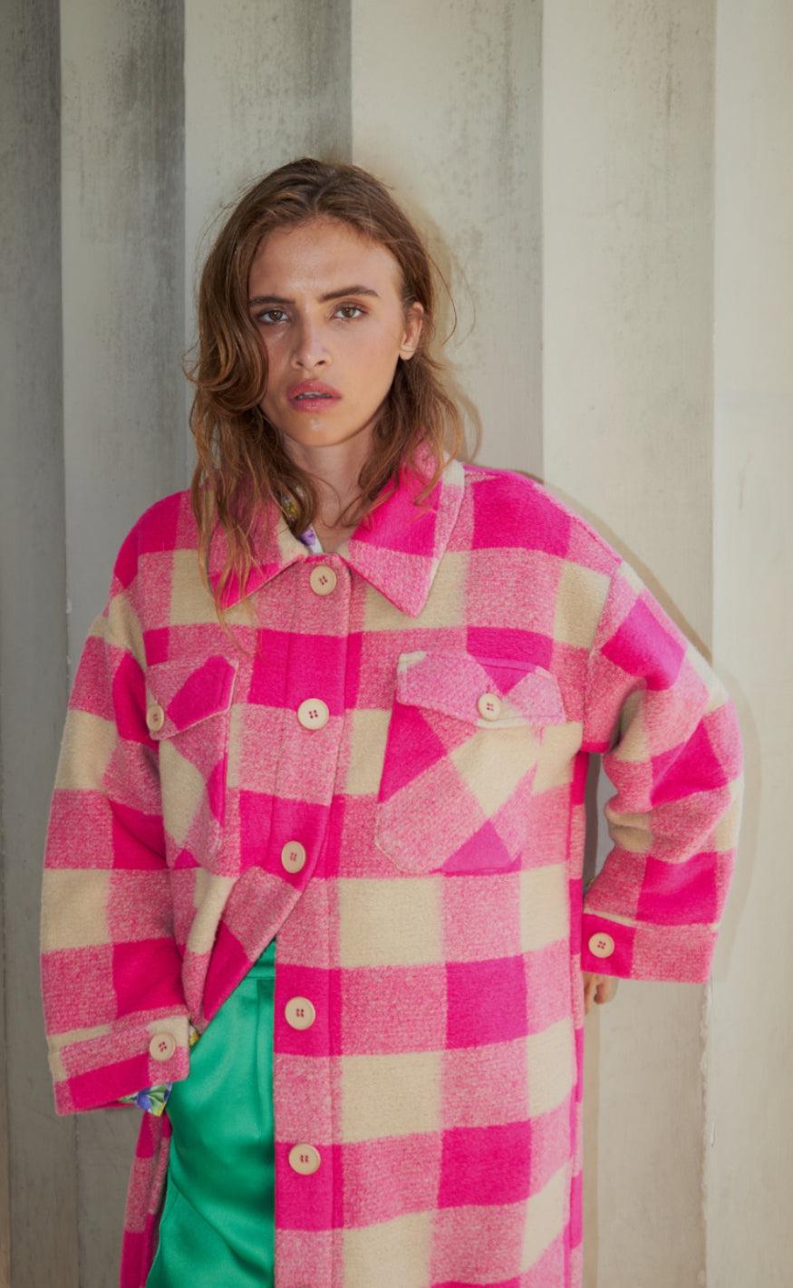 AKTIVER IKKE!!! Lollys Laundry Jakke - Viktoria - Neon Pink