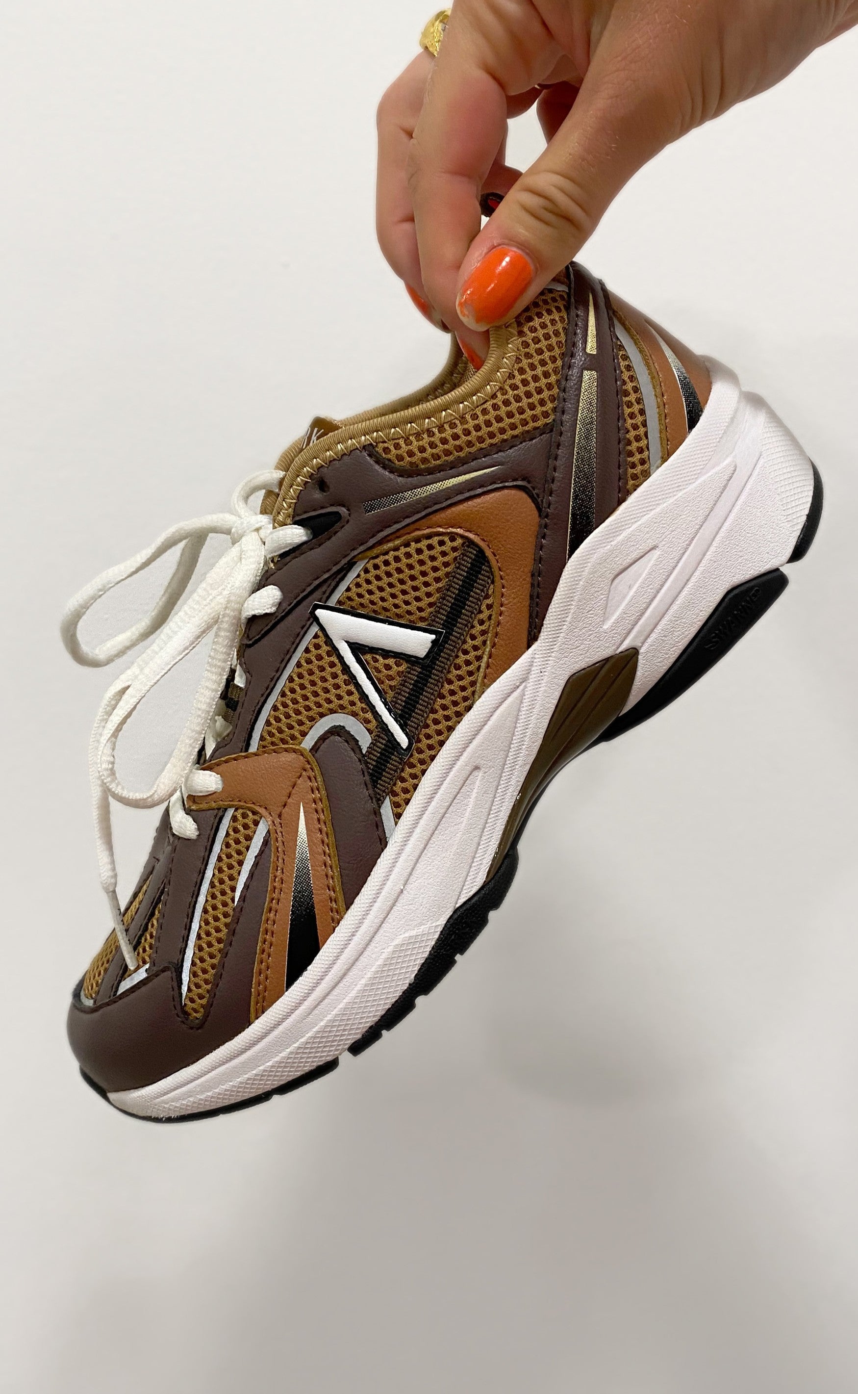 ARKK Copenhagen Sneakers - Oserra Mesh - Tobacco Brown Dark Earth Black