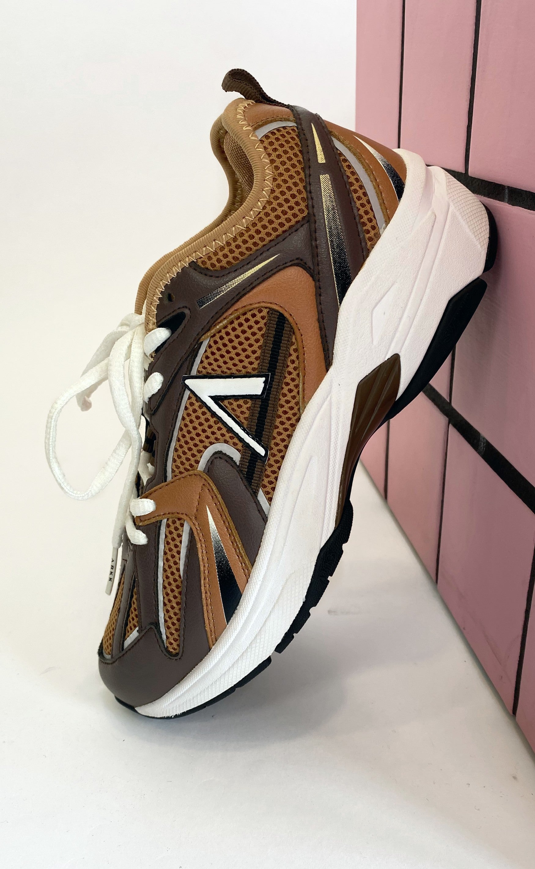 ARKK Copenhagen Sneakers - Oserra Mesh - Tobacco Brown Dark Earth Black