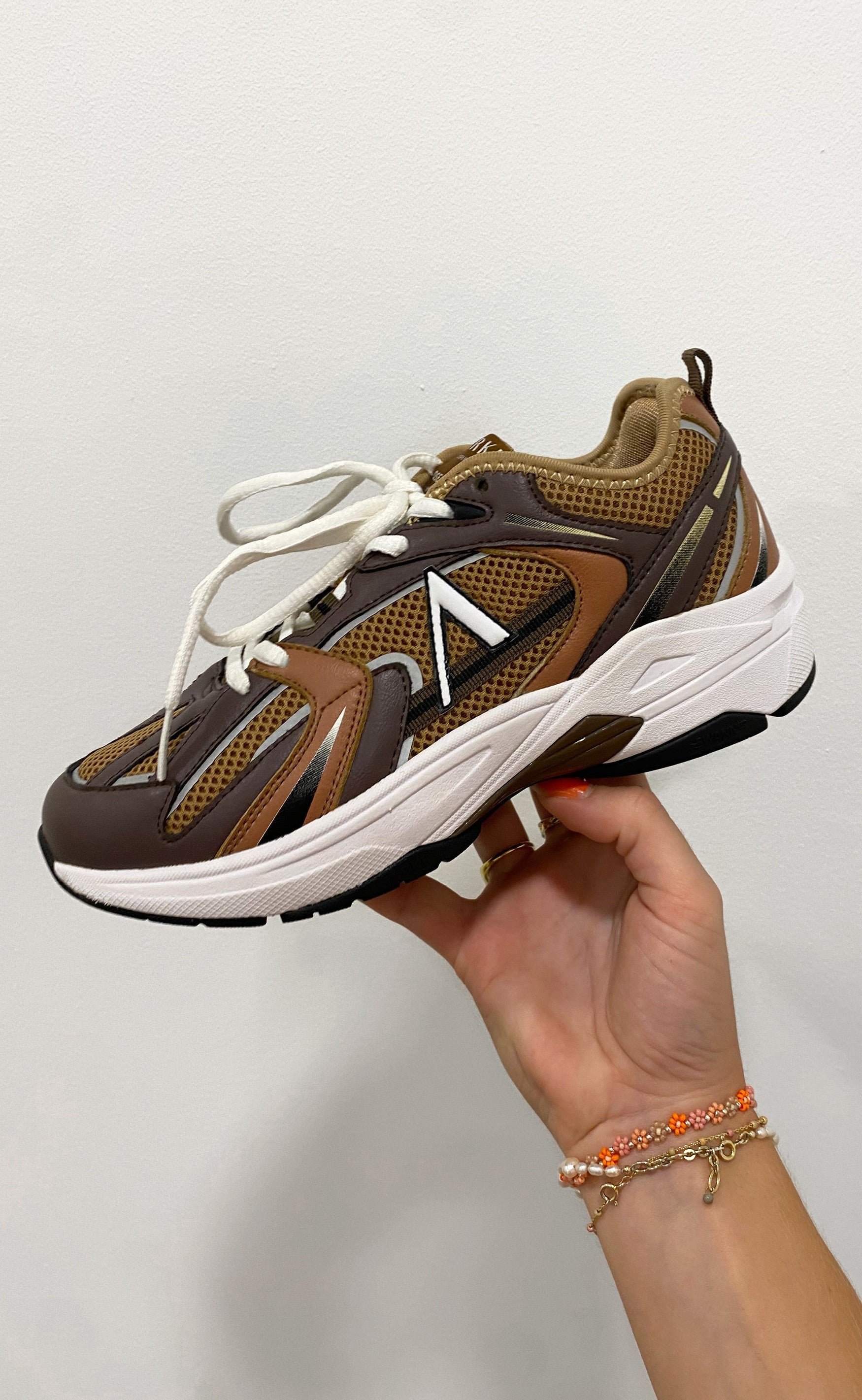 ARKK Copenhagen Sneakers - Oserra Mesh - Tobacco Brown Dark Earth Black