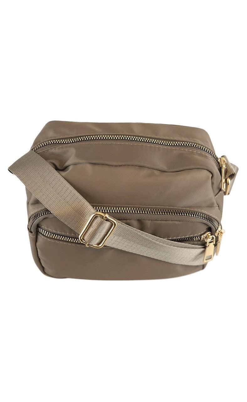 BLACK COLOUR VIGGY NYLON BAG KHAKI