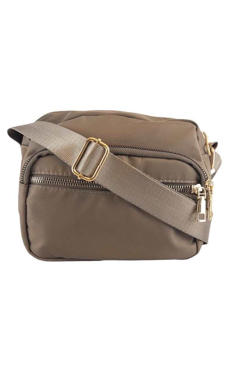 BLACK COLOUR VIGGY NYLON BAG KHAKI