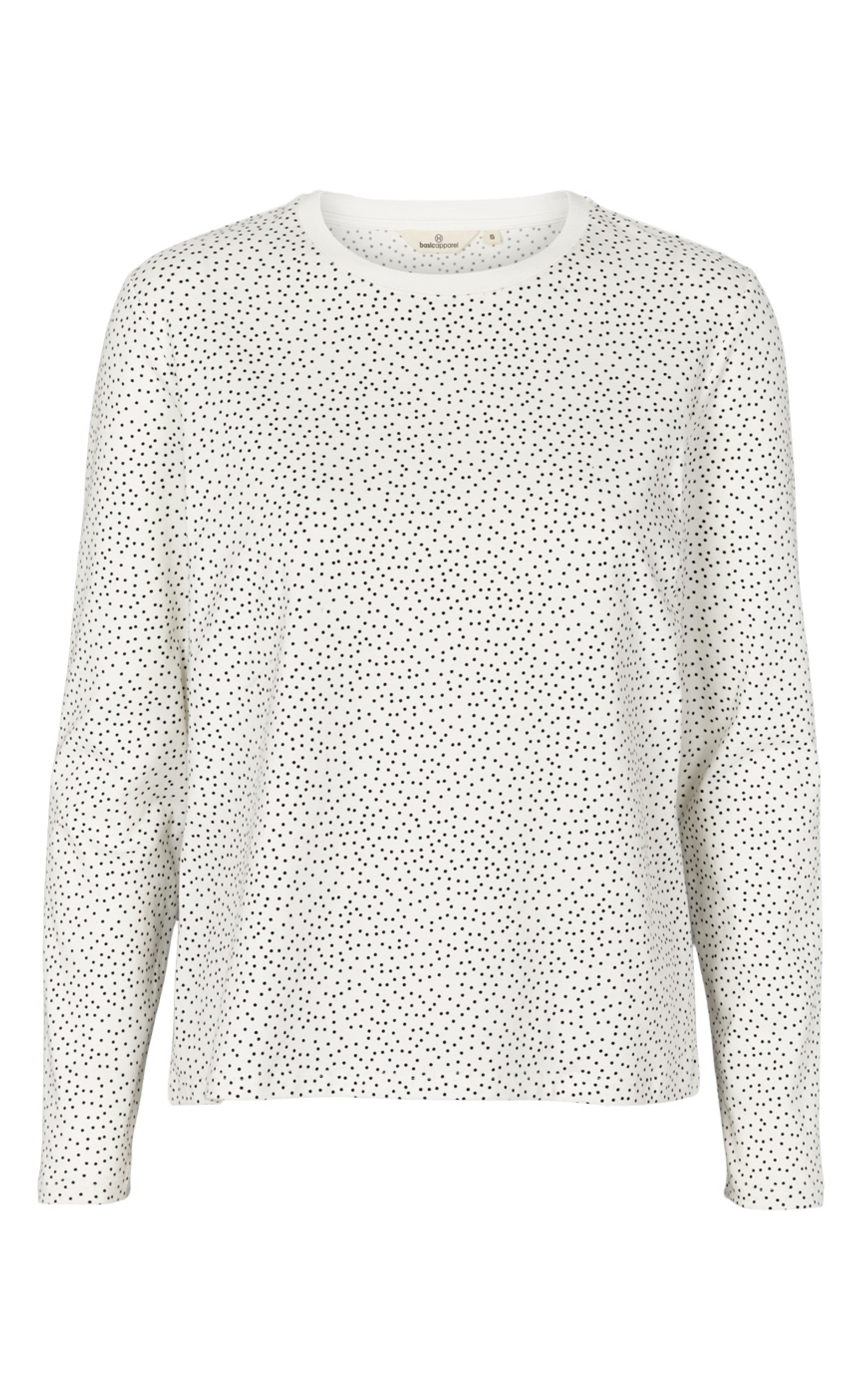 Basic Apparel Bluse - Elba - Whisper White/ Black