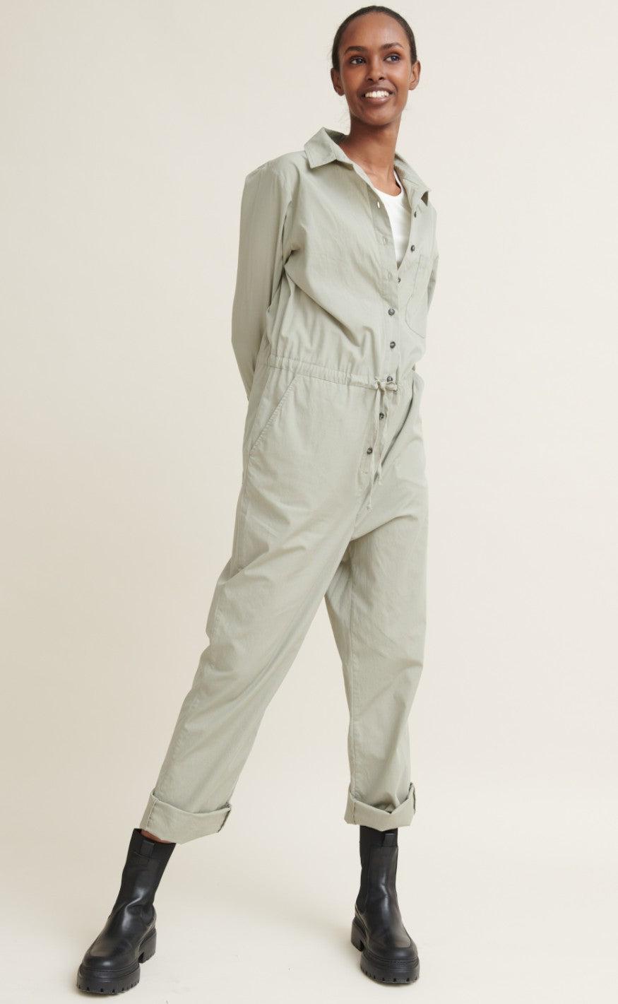 Basic Apparel Buksedragt - Vilde - Dried Sage