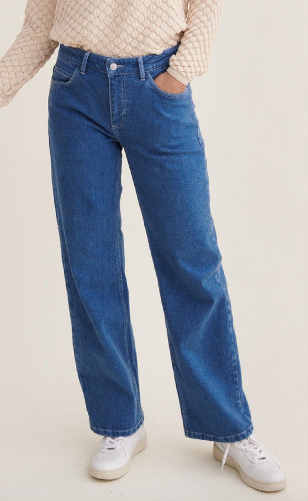 Basic Apparel Bukser - Elisa - Demin Blue