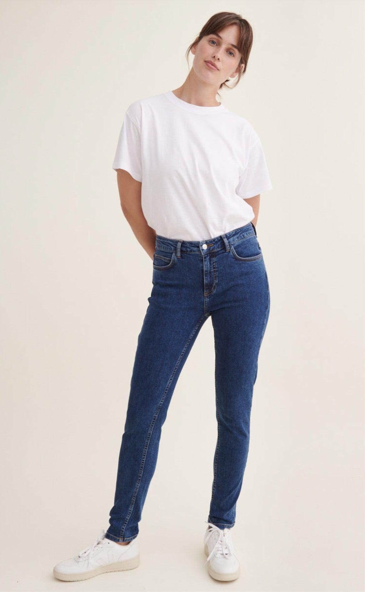 Basic Apparel Bukser - Eve - Mid Blue