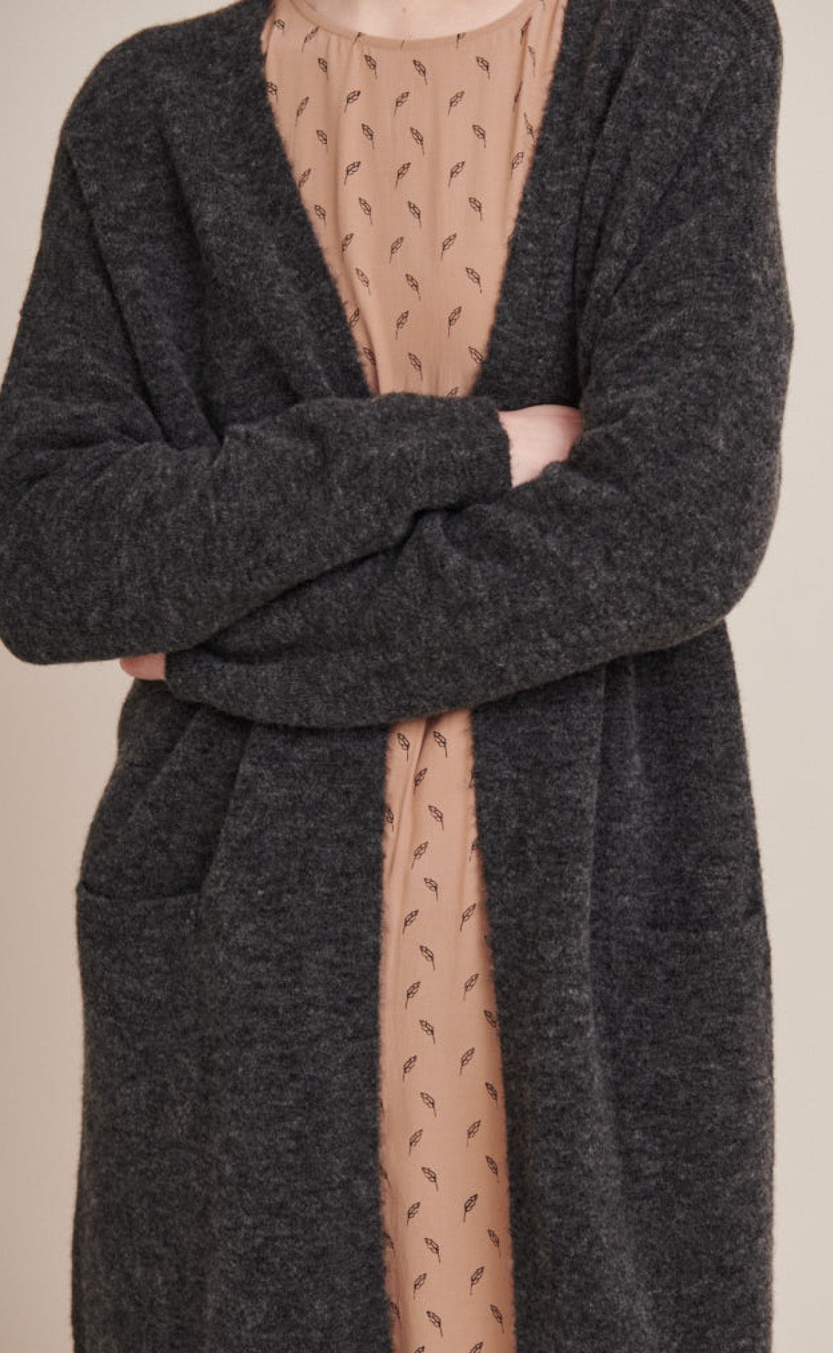 Basic Apparel Cardigan - Claudine - Dark Grey