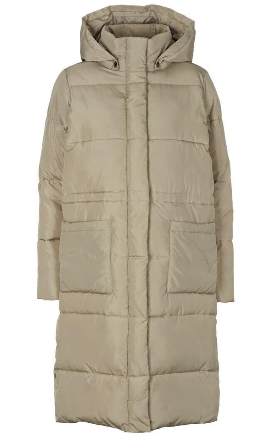 Basic Apparel Jakke - Dagmar Long - Moss Gray