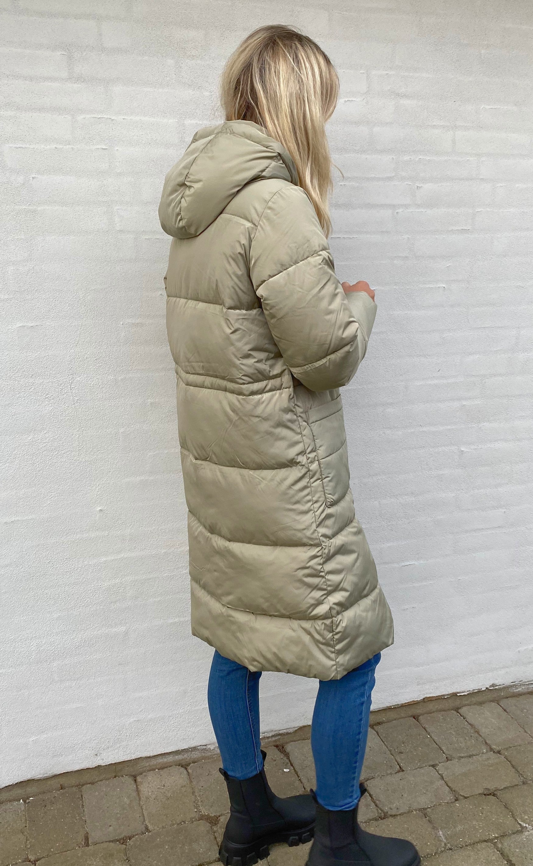 Basic Apparel Jakke - Dagmar Long - Moss Gray