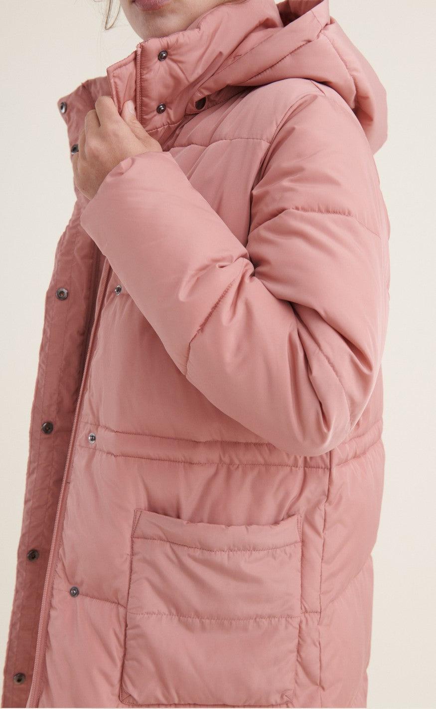Basic Apparel Jakke - Dagmar Long - Old Rose