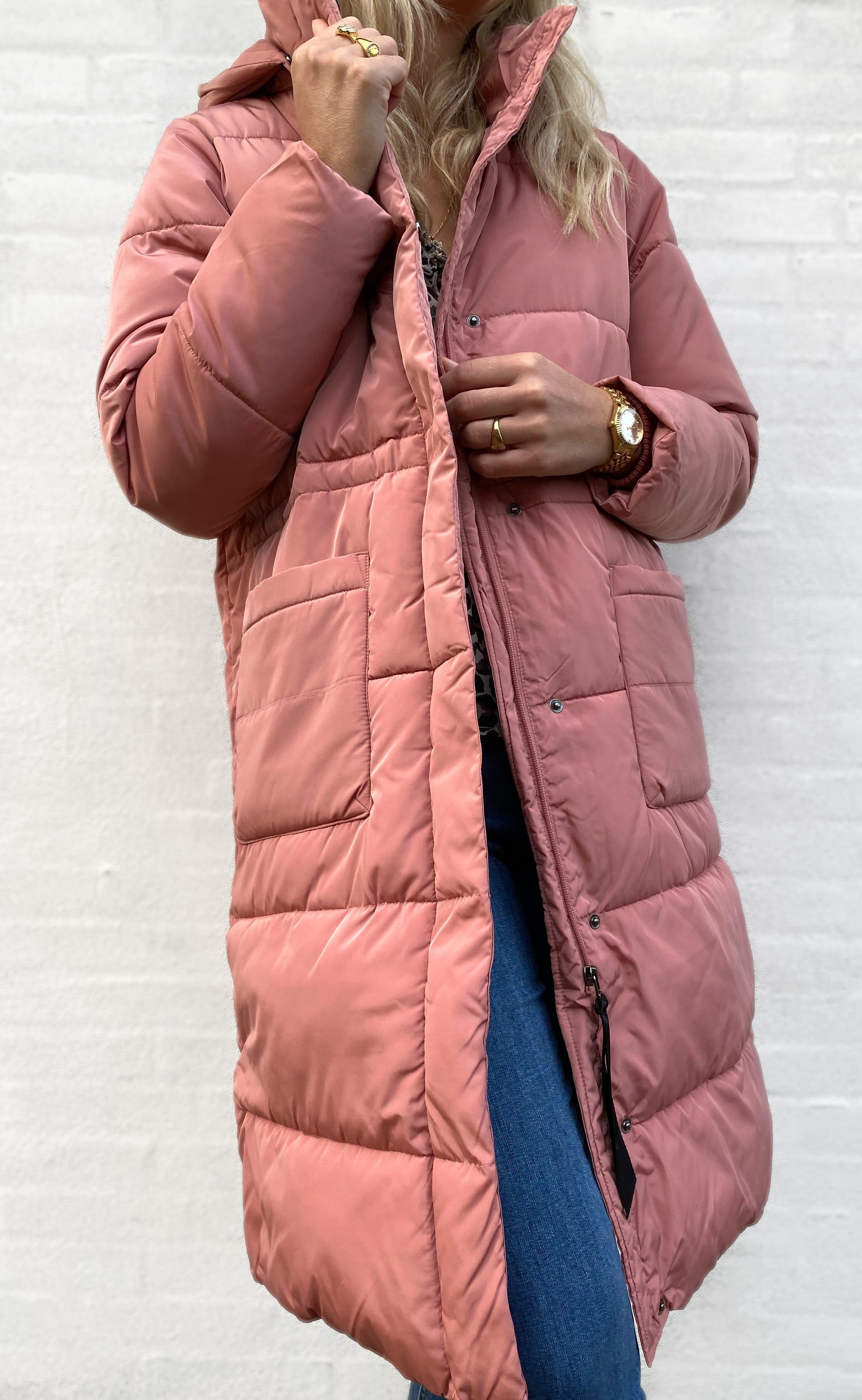 Basic Apparel Jakke - Dagmar Long - Old Rose