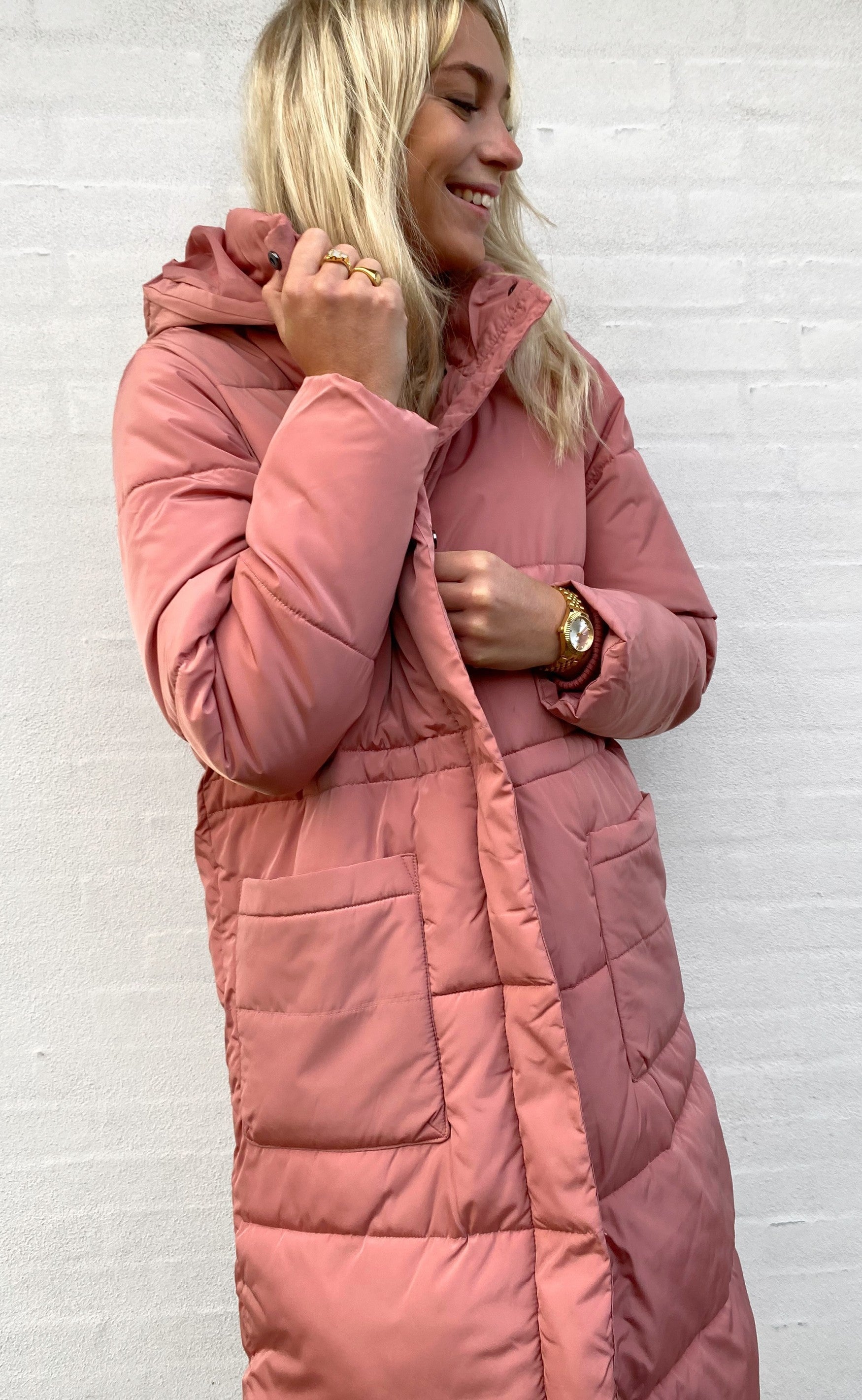 Basic Apparel Jakke - Dagmar Long - Old Rose