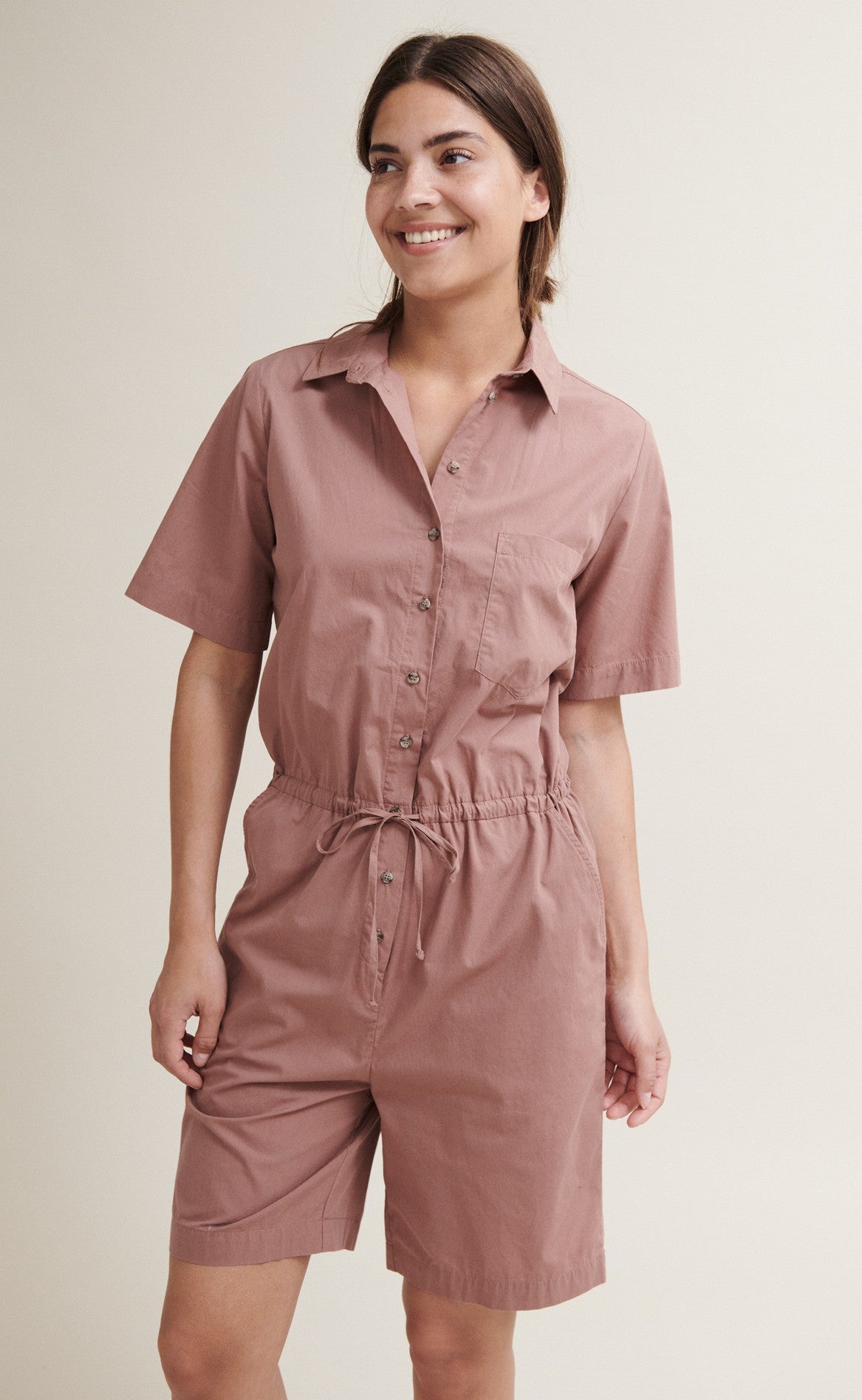 Basic Apparel Jumpshorts - Vilde - Acorn