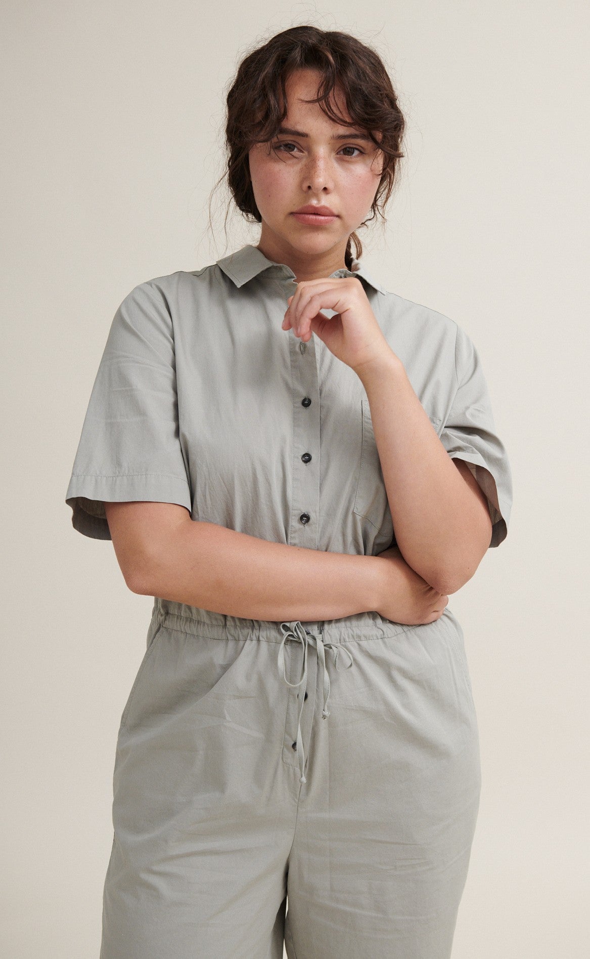 Basic Apparel Jumpshorts - Vilde - Dried Sage