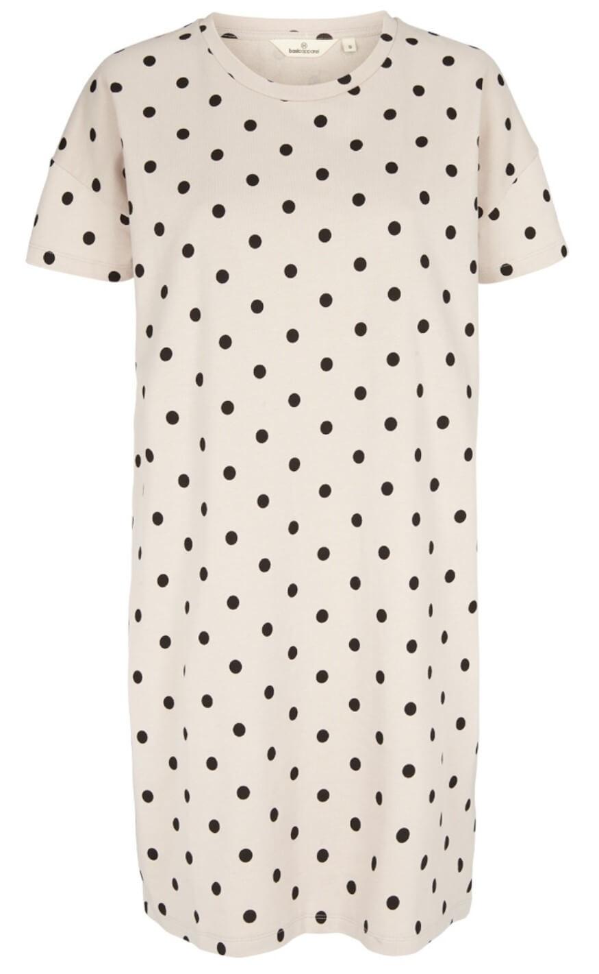 Basic Apparel Kjole - Dotte - Sand