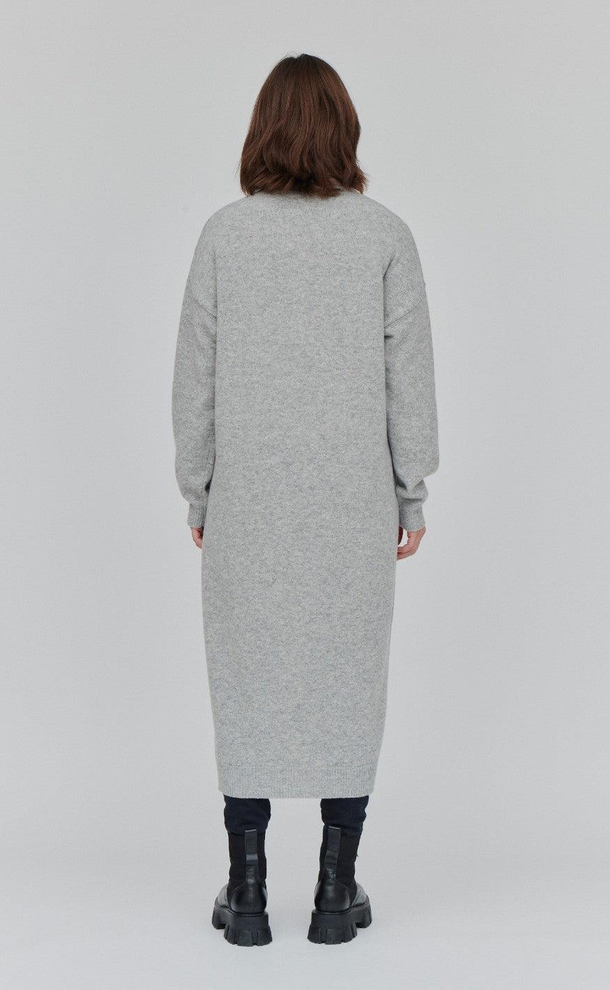 Basic Apparel Kjole - Lise - Grey Melange