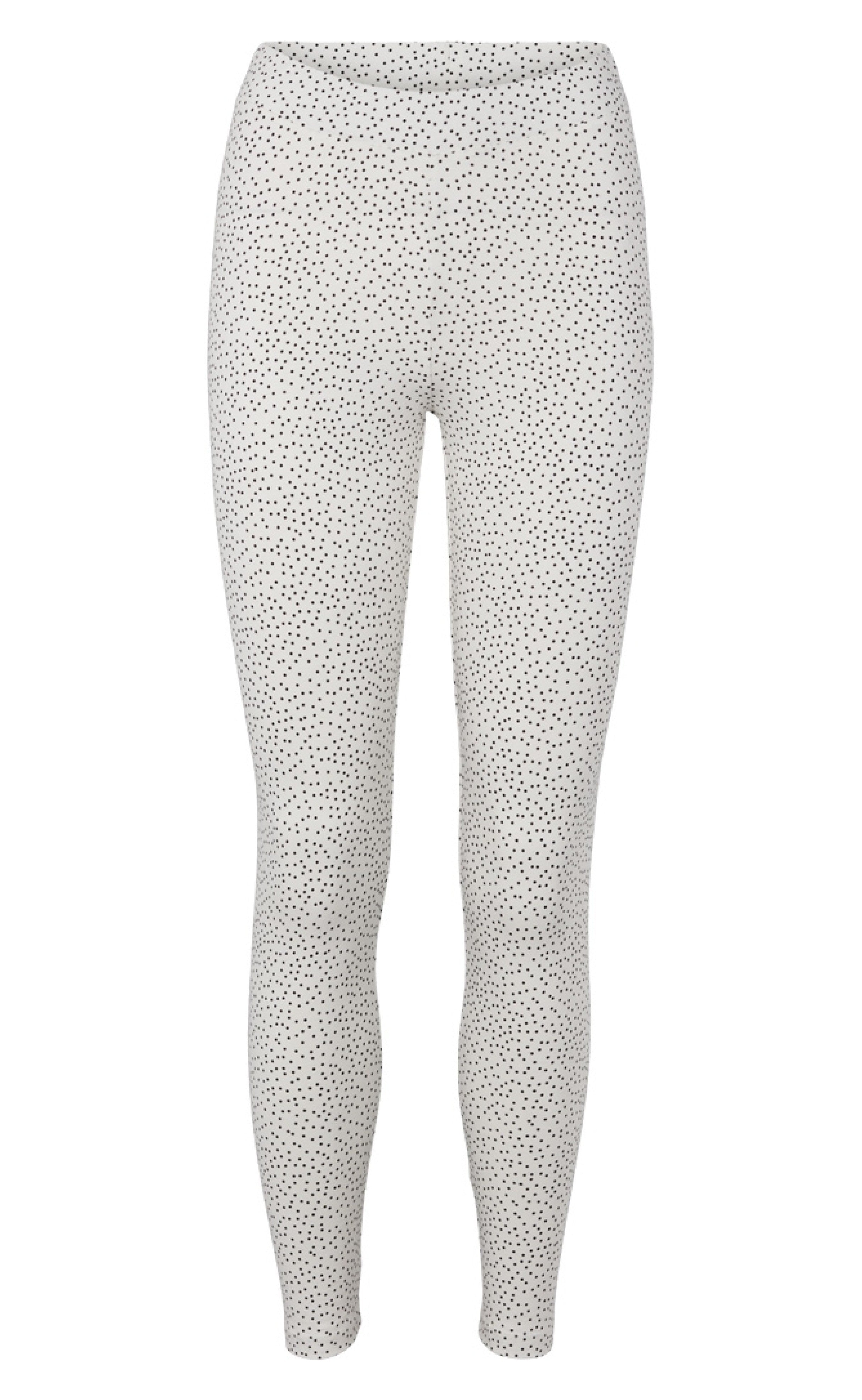Basic Apparel Leggings - Elba - Whisper white/ Black