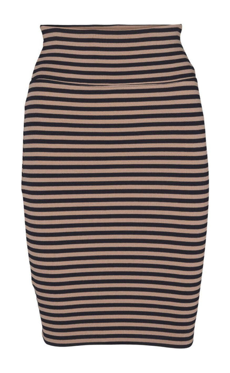 Basic Apparel Nederdel - Ludmilla - Black/Amphora