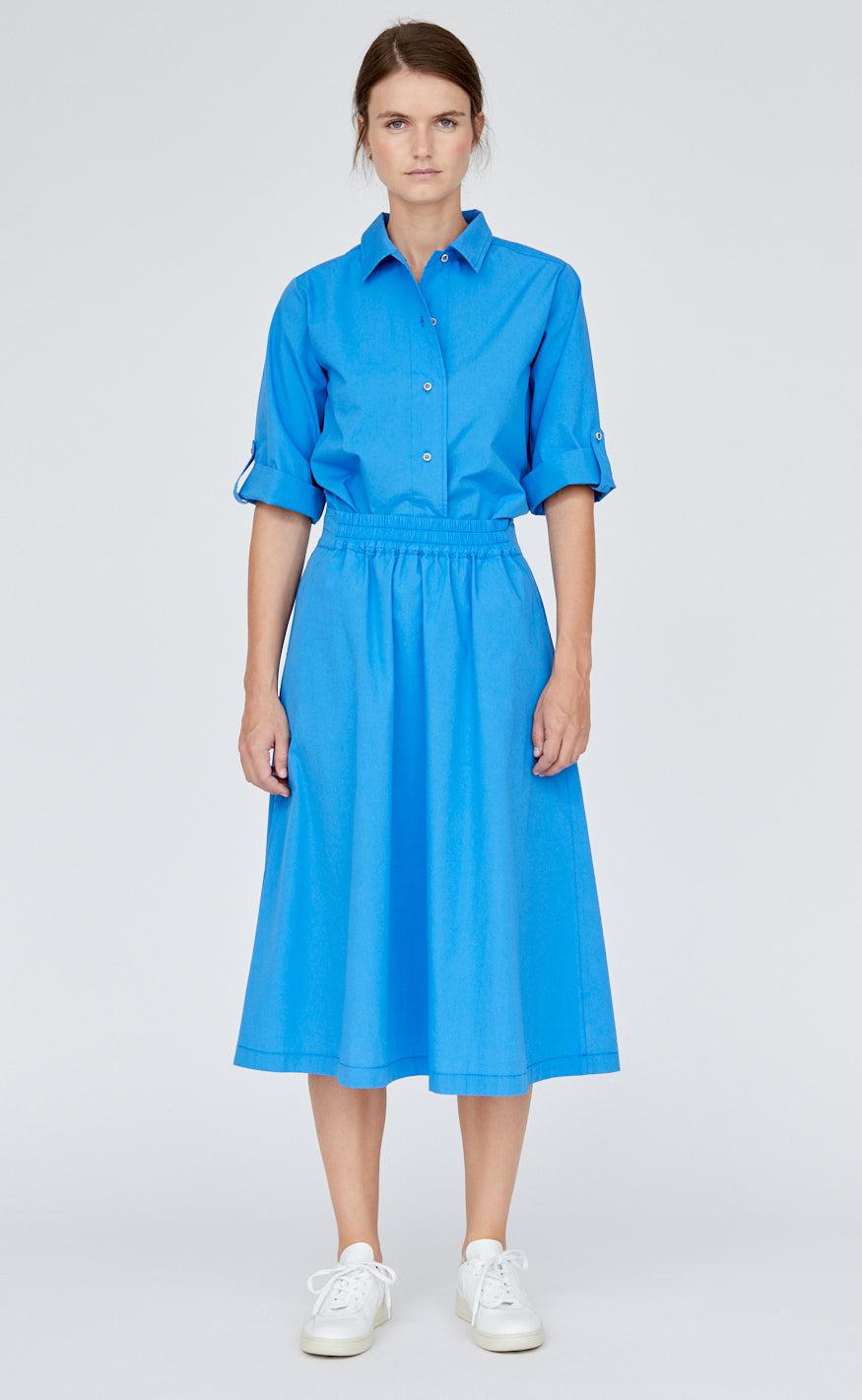 Basic Apparel Nederdel - Tilde - Azure Blue