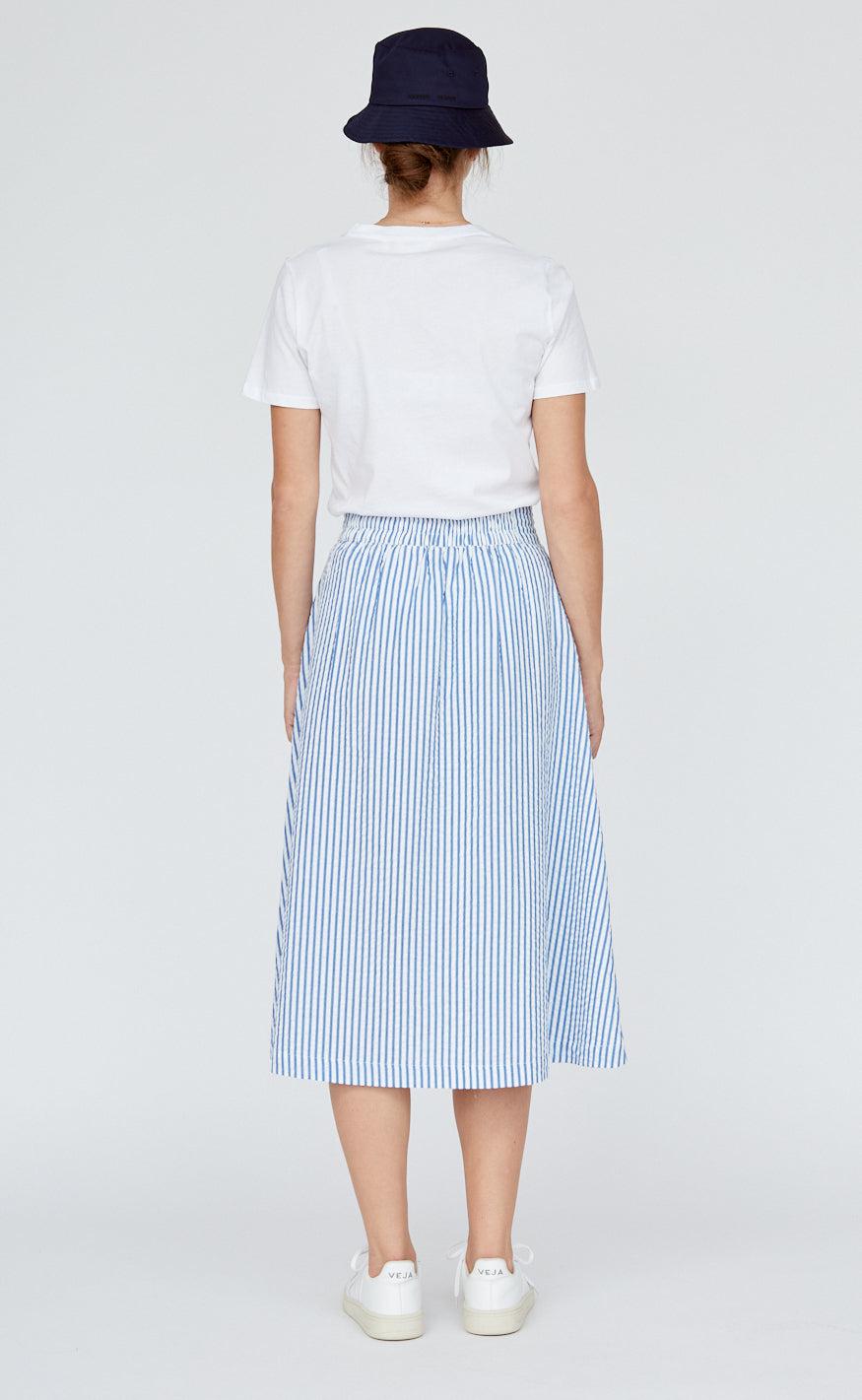 Basic Apparel Nederdel - Tilde - Limoges/Bright White