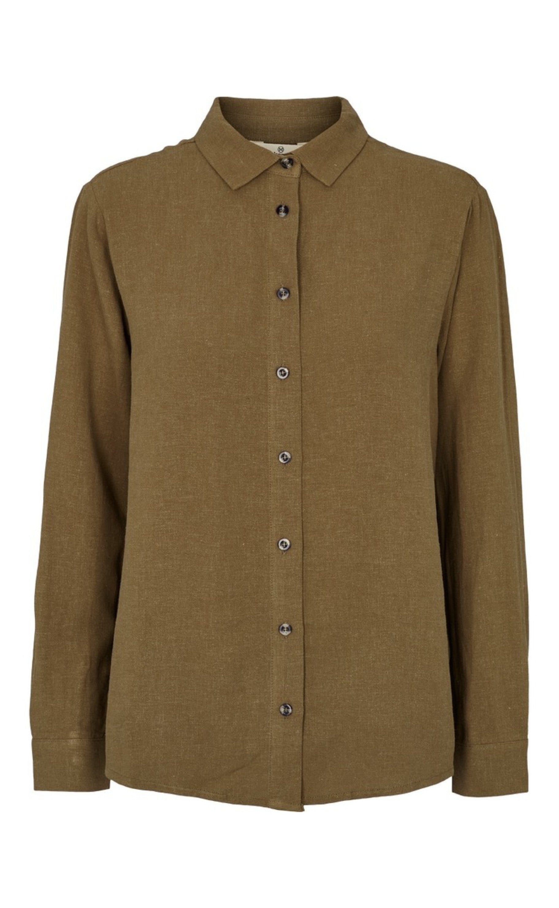 Basic Apparel Skjorte - Trine - Capers Green