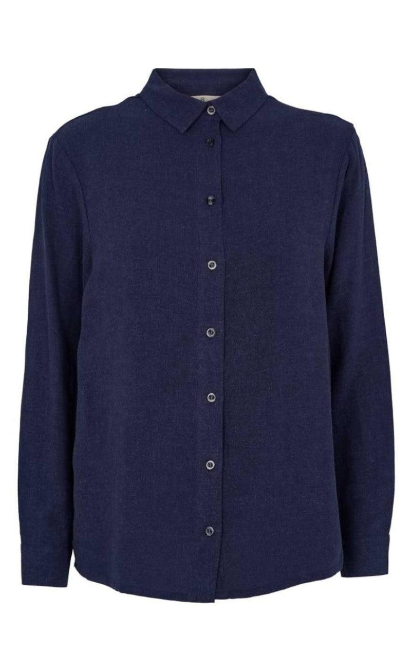 Basic Apparel Skjorte - Trine - Navy