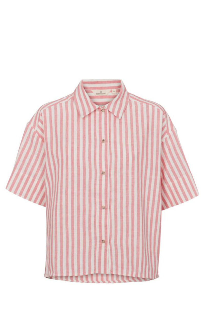 Basic Apparel Skjorte - Vilde - Flamingo Plume/Whisper White