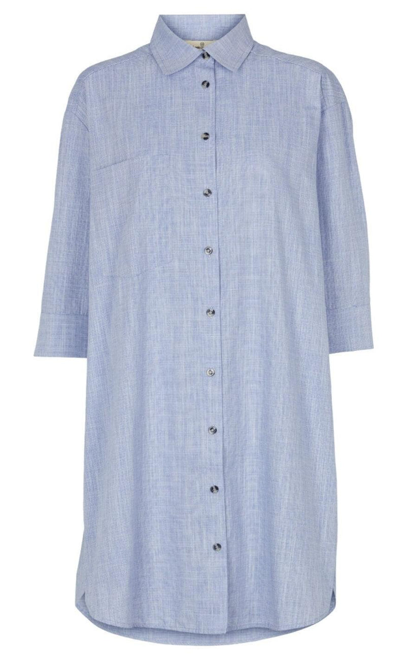 Basic Apparel Skjortekjole - Nora Harriet - Navy