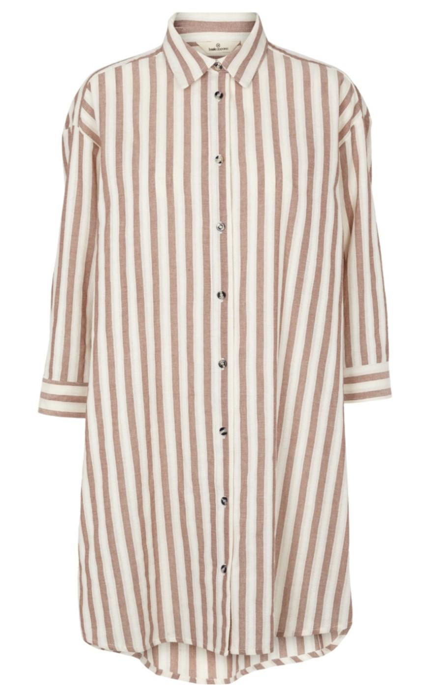 Basic Apparel Skjortekjole - Nori - Mink