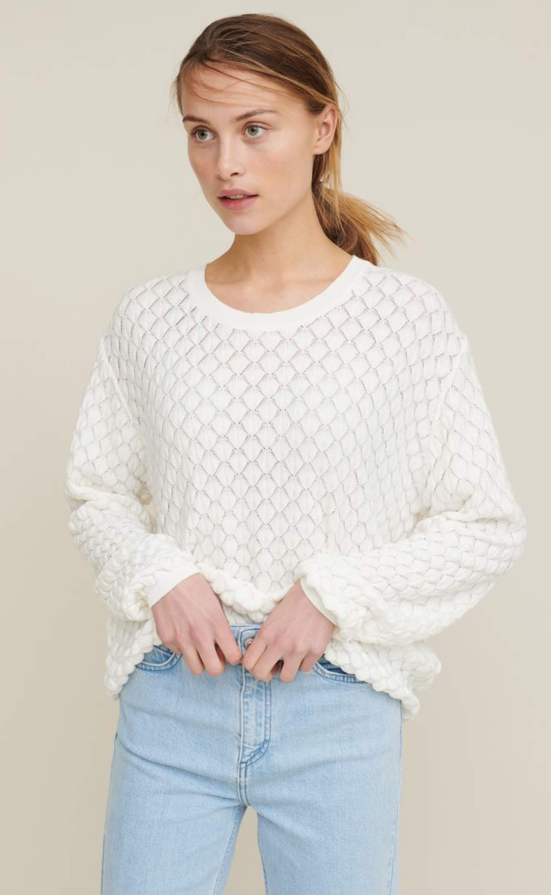 Basic Apparel Sweater - Camilla - Off White