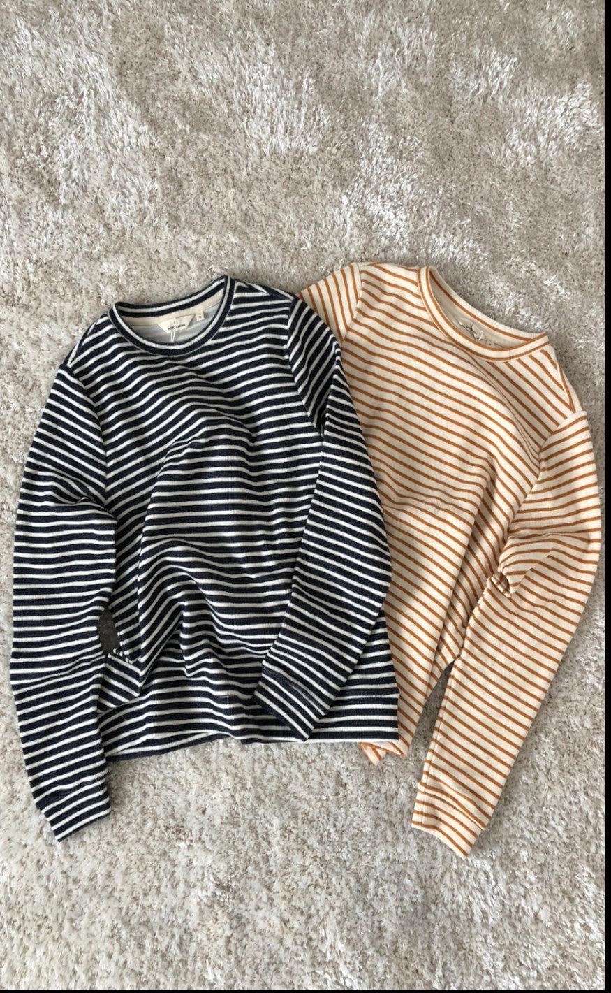 Basic Apparel Sweatshirt - Vendela - Inca Gold / Off White