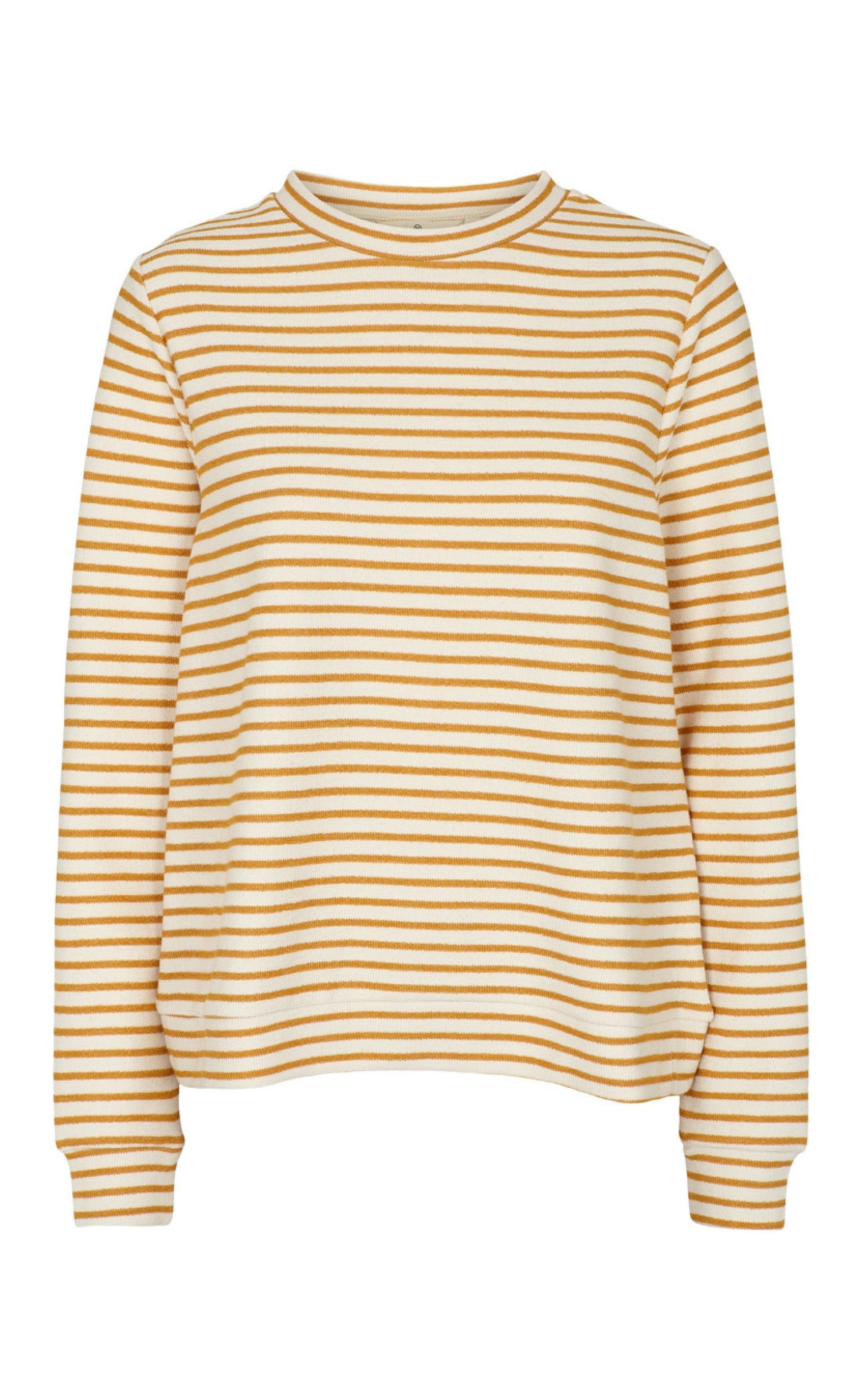 Basic Apparel Sweatshirt - Vendela - Inca Gold / Off White