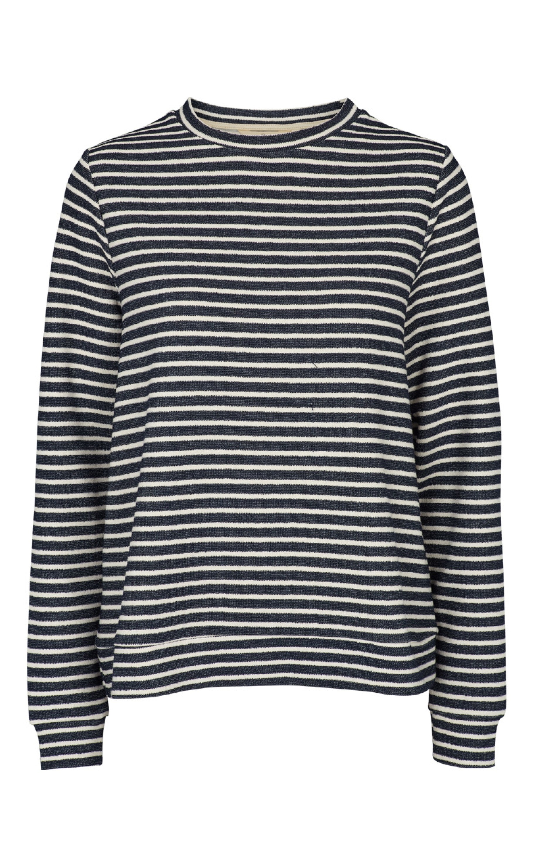 Basic Apparel Sweatshirt - Vendela - Navy / Off White