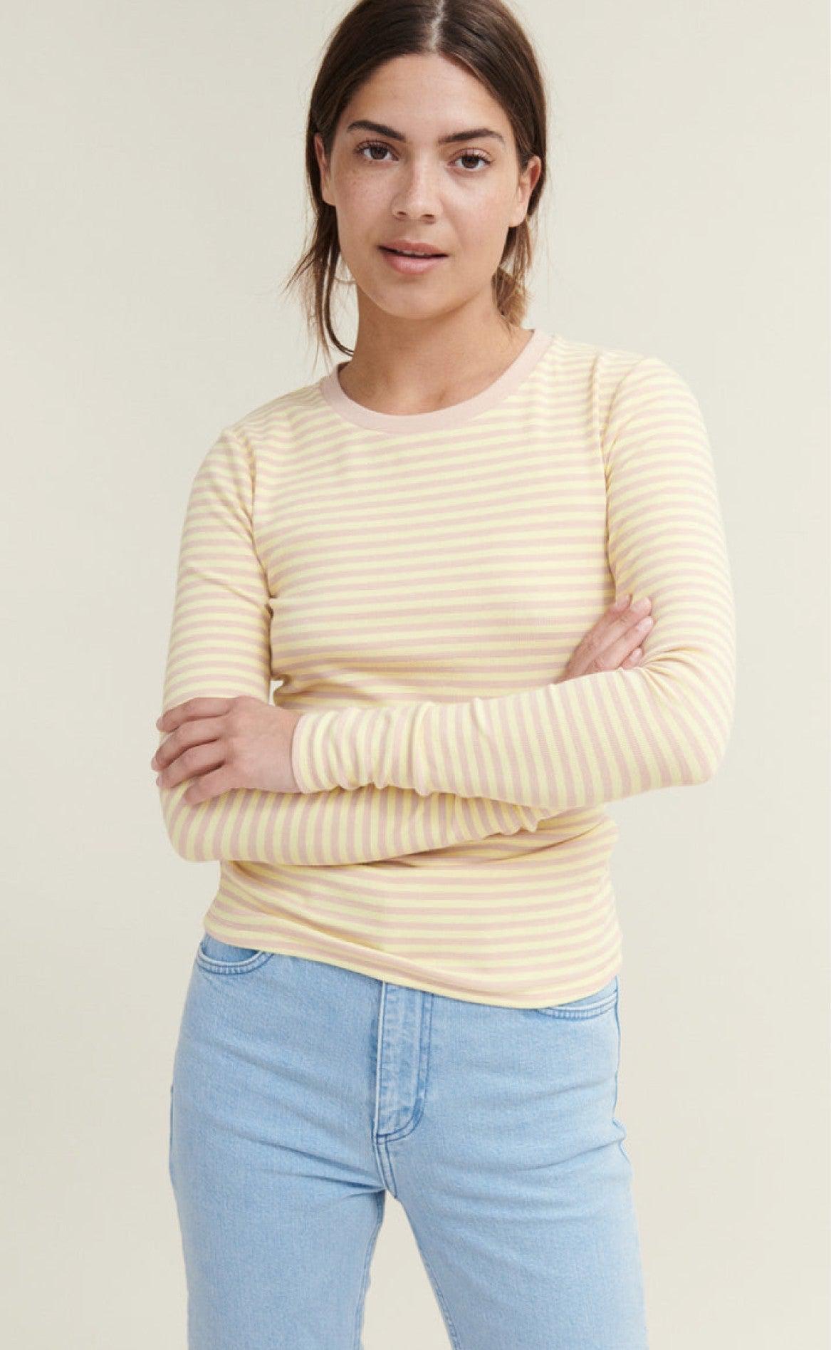 Basic Apparel Tee - Ludmilla - Rose Dust/Custard