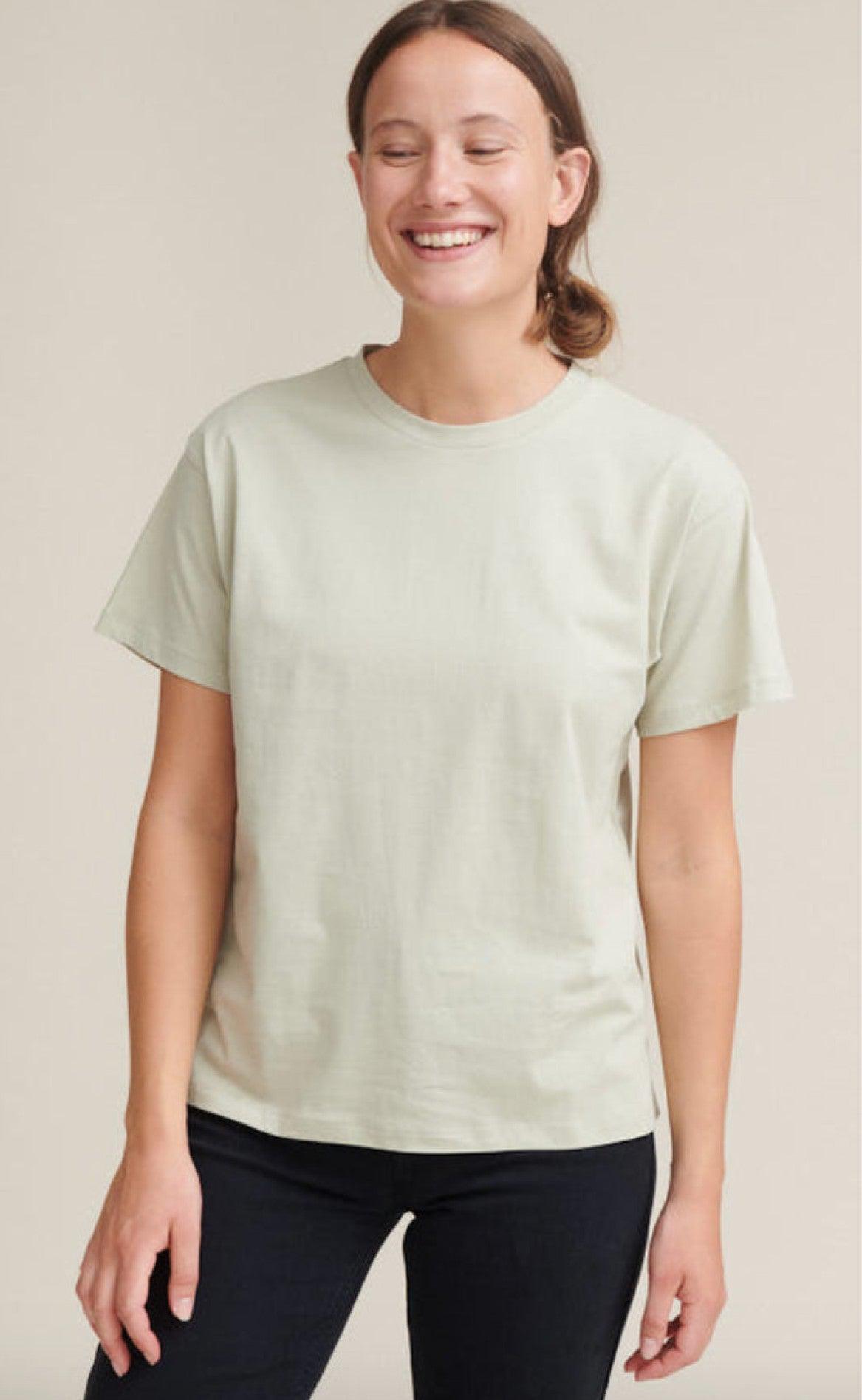 Basic Apparel Tee - Rebekka - Moss Gray