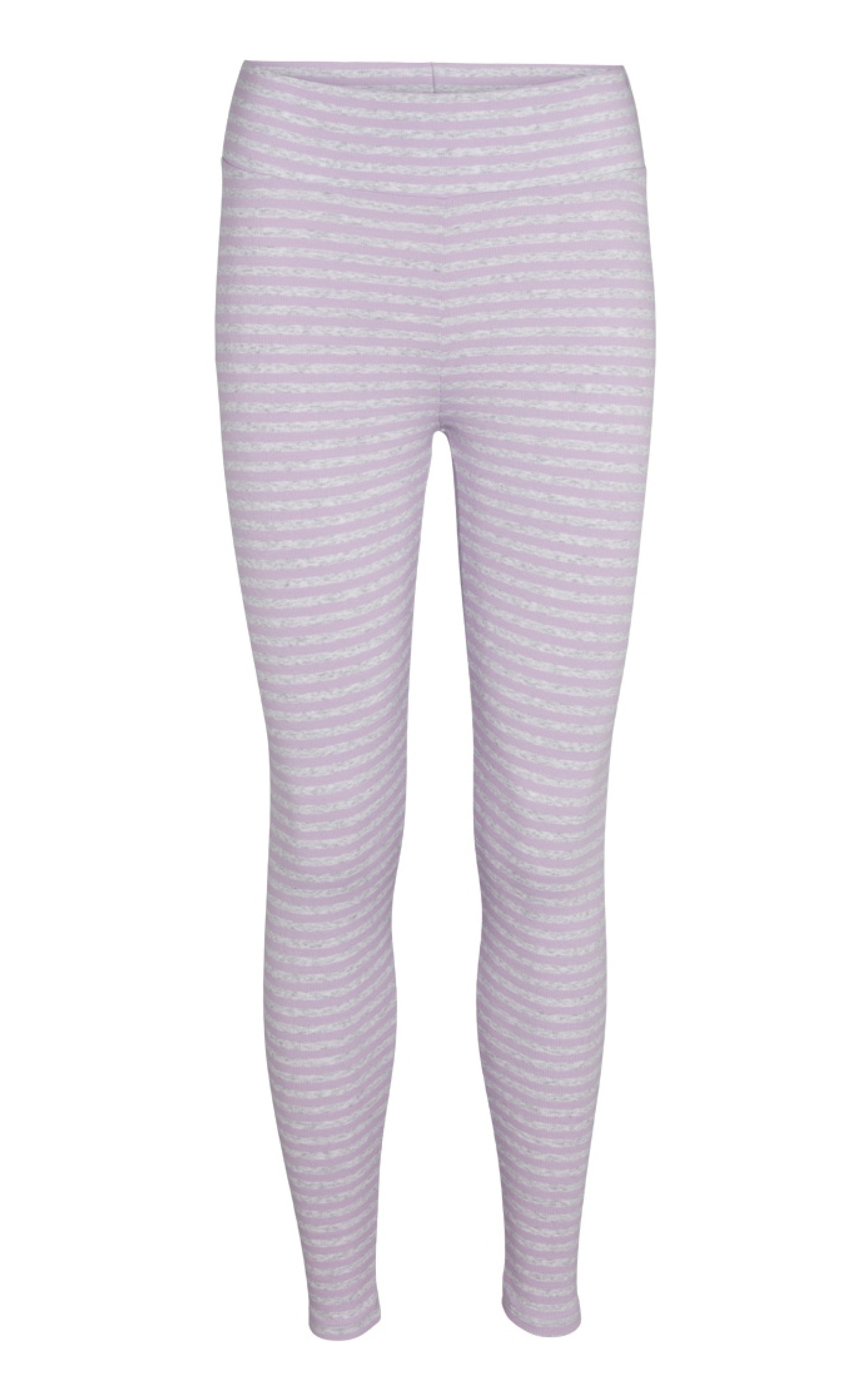 Basic Apparel Tights - Ludmilla - Lavendula/Light Grey