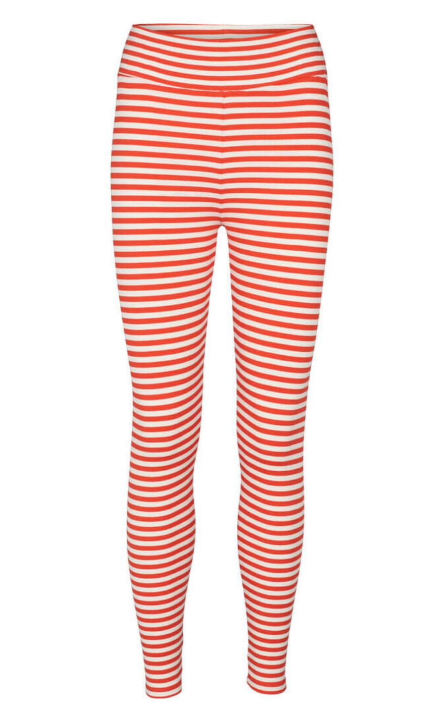 Basic Apparel Tights - Ludmilla - Spicy Orange/Whisper White