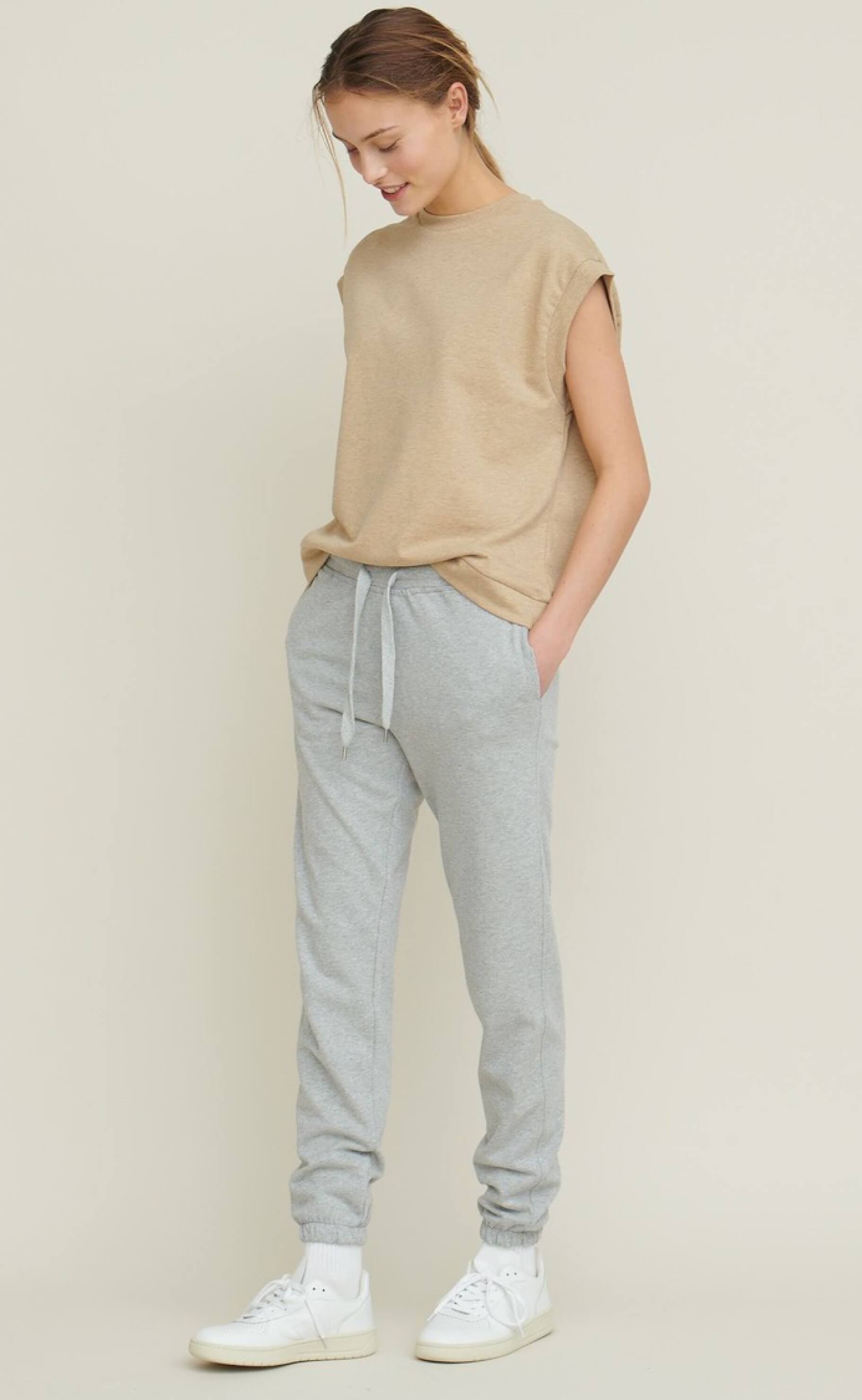 Basic Apparel Vest - Vendela - Camel Melange