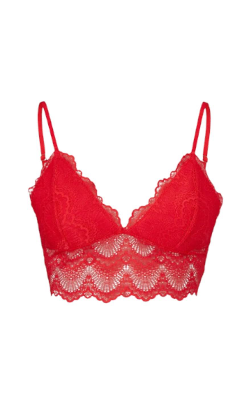 Beck Söndergaard Bralette - Wave Lace - Red