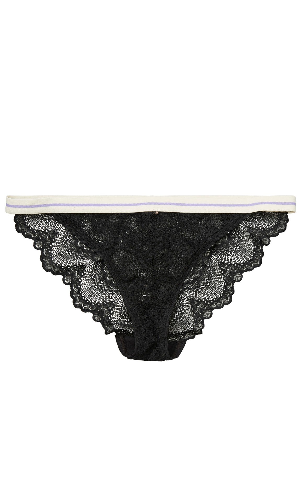 Beck Söndergaard Cheeky - 3 pack - Wave Lace Ray - Black/Green/Offwhite