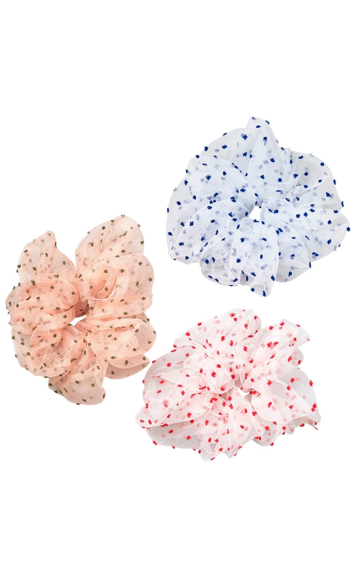 Beck Söndergaard Scrunchie - 3 pack - Lyna - Multi/Organza