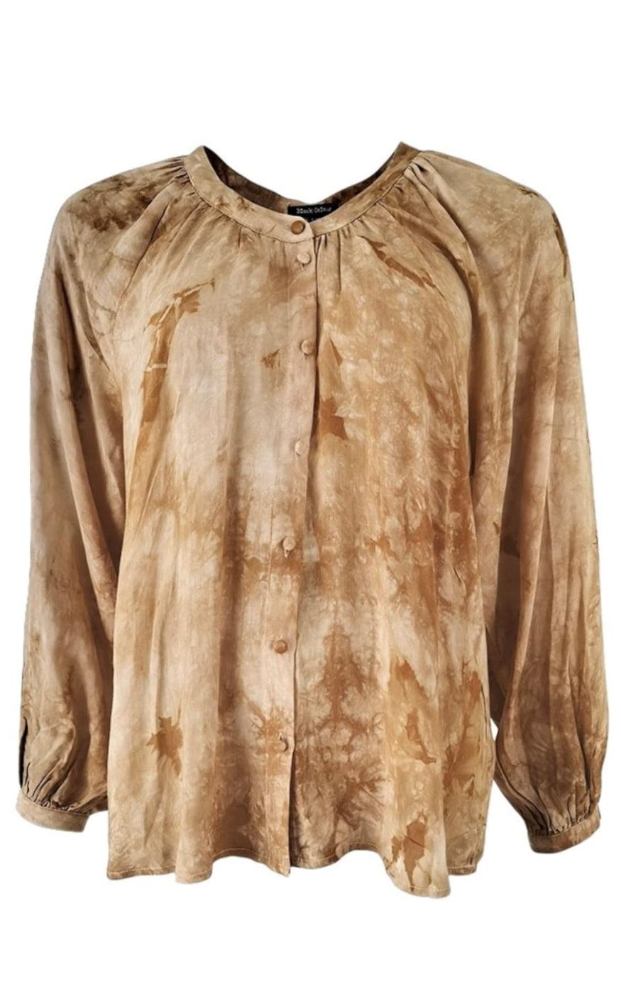 Black Colour Bluse - Ebba - Sand