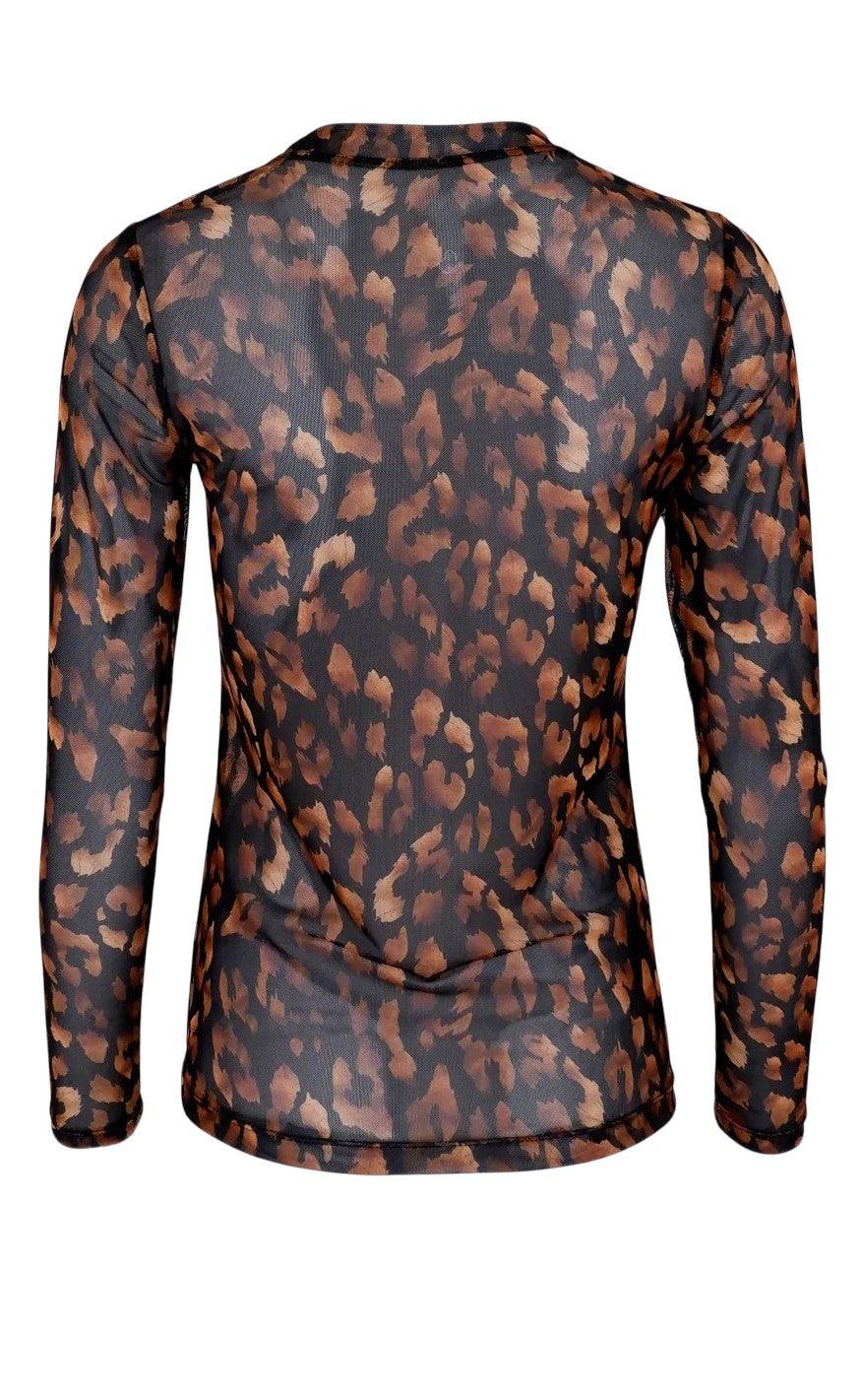 Black Colour Bluse - Florence - Golden Animal