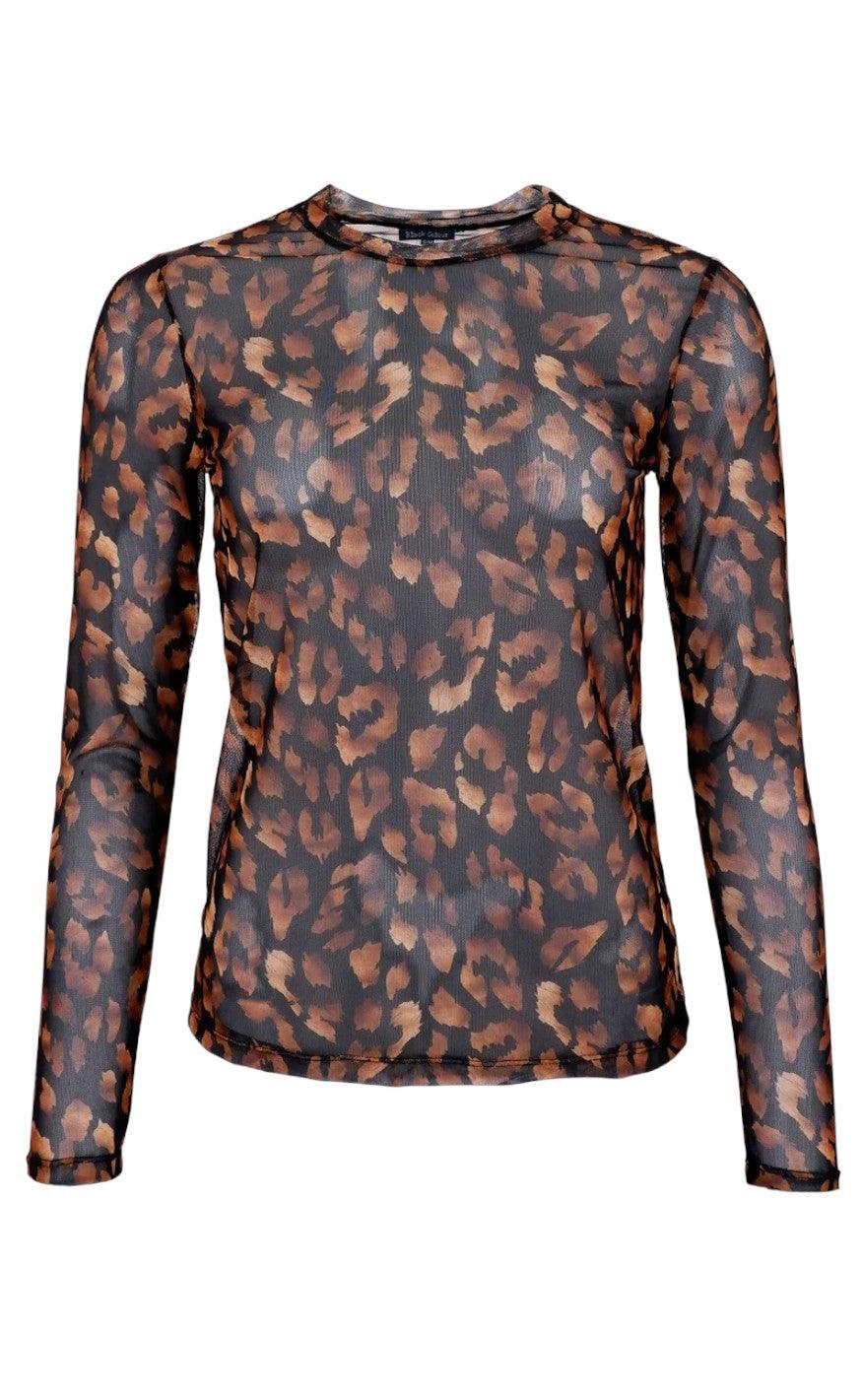 Black Colour Bluse - Florence - Golden Animal