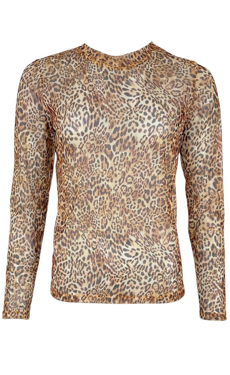 Black Colour Bluse - Florence Mesh - Spring Leo
