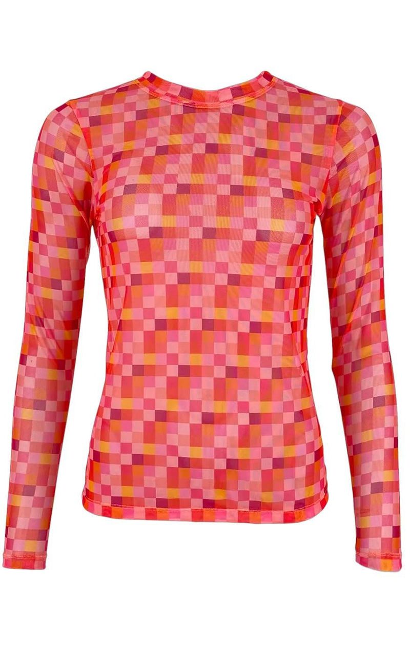 Black Colour Bluse - Florence - Pink Square