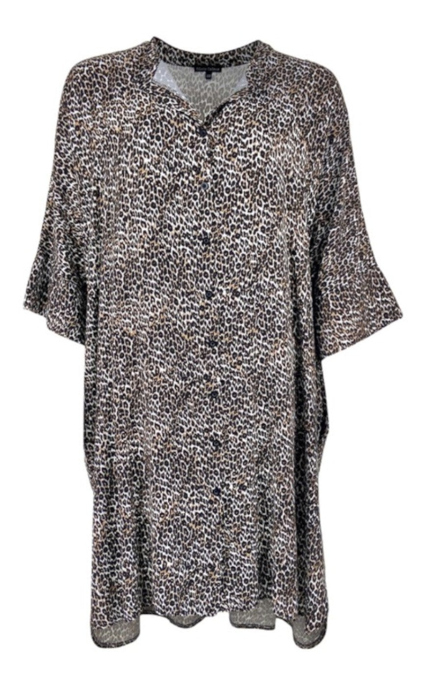 Black Colour Bluse - Isolde Oversized - Leo