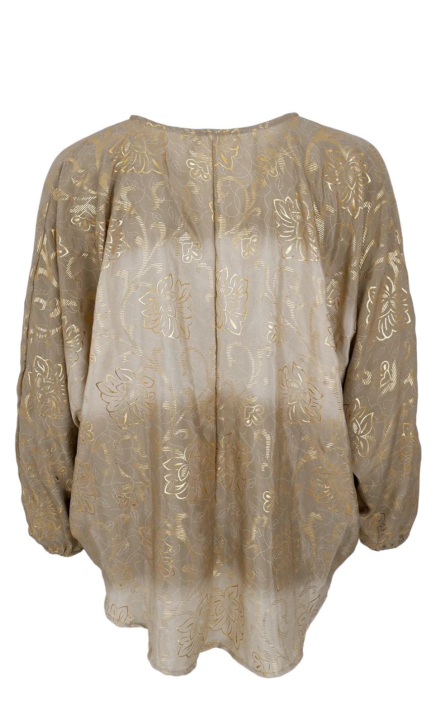 Black Colour Bluse - Luna - Golden Poetic