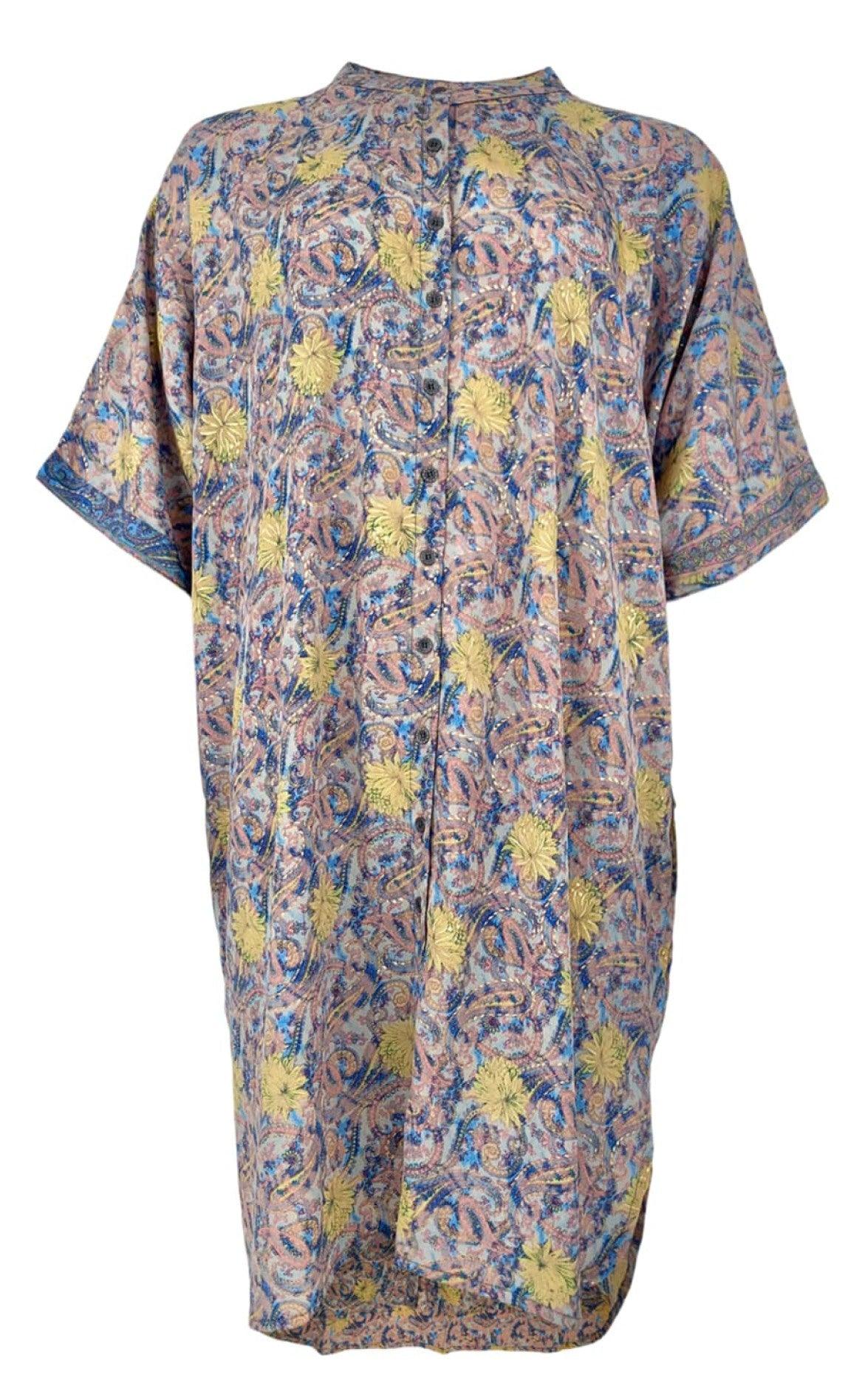 Black Colour Bluse - Luna Tunic - Pastel Blue